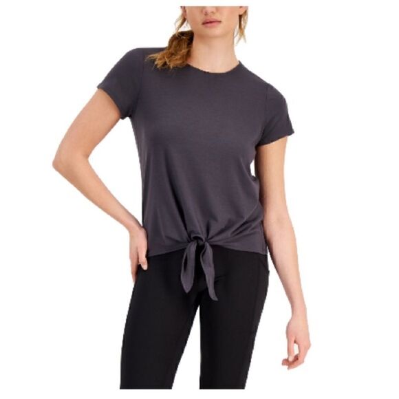 ID Ideology Women S Knot-Front T-Shirt, top
Charcoal X-Small - Picture 5 of 10